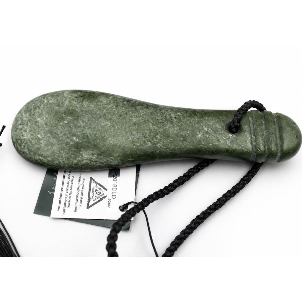 New Zealand Greenstone Mere 21 mm with Base - WGNZOMERE21