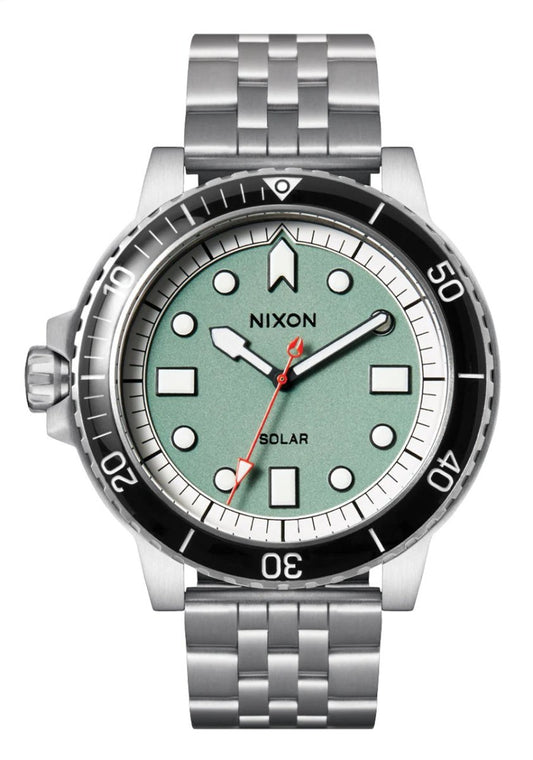 Nixon Stinger 44 Solar Silver/Jade White Watch - A1402-5235-00
