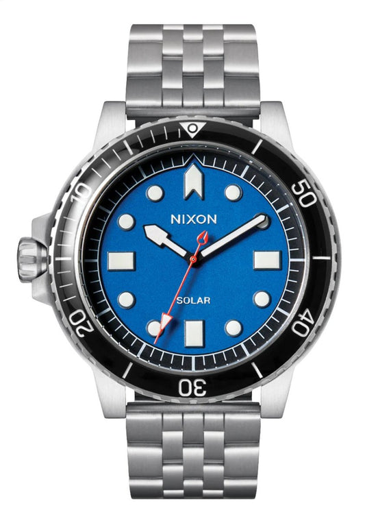 Nixon Stinger 44 Solar Silver/Blue Watch - A1402-5236-00