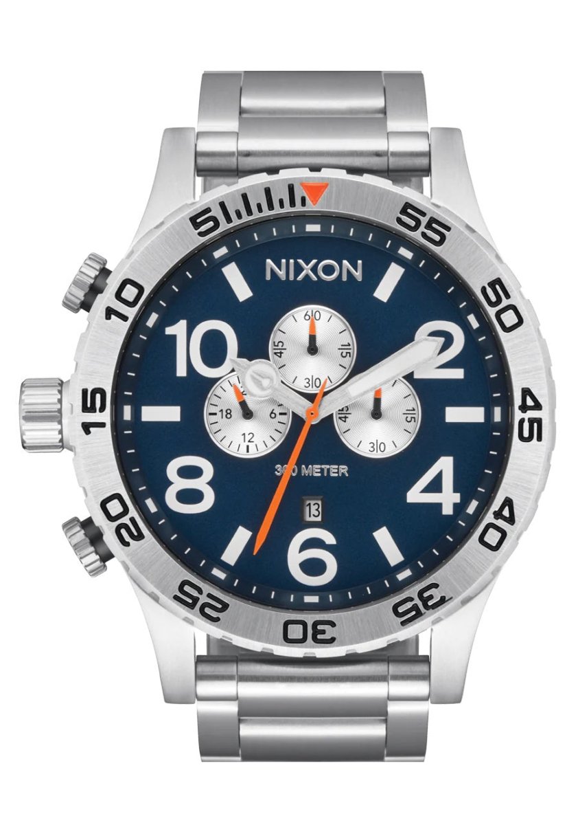 Nixon Men's 51-30 Chrono Silver/Midnight Watch - A1389-5210-00