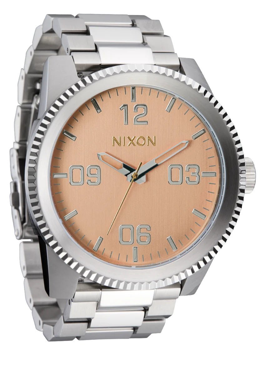 Nixon Silver/Coral Corporal Stainless Steel Watch - A346-5339-00