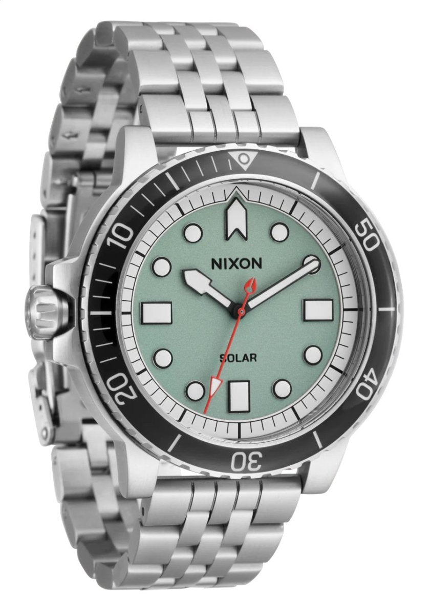 Nixon Stinger 44 Solar Silver/Jade White Watch - A1402-5235-00