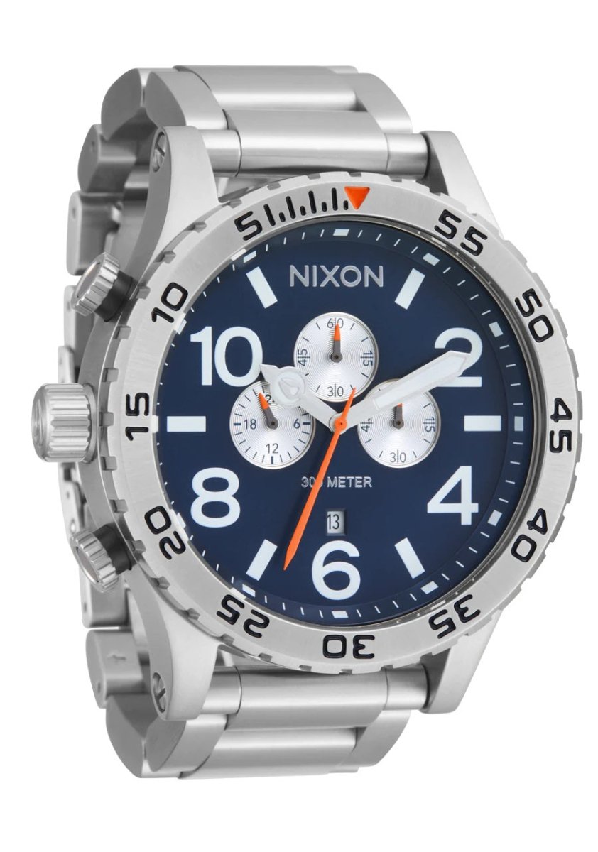 Nixon Men's 51-30 Chrono Silver/Midnight Watch - A1389-5210-00