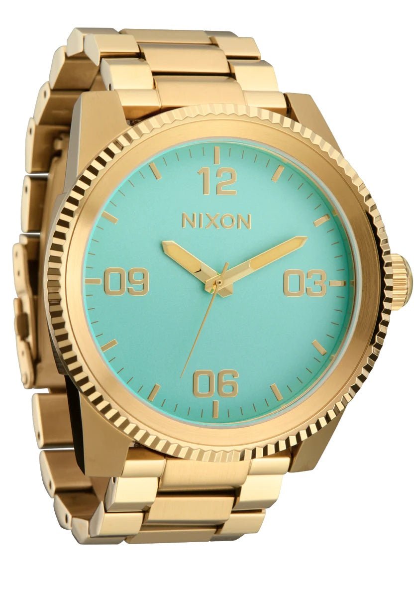 Nixon Gold/Turquoise Corporal Stainless Steel Watch - A346-5345-00