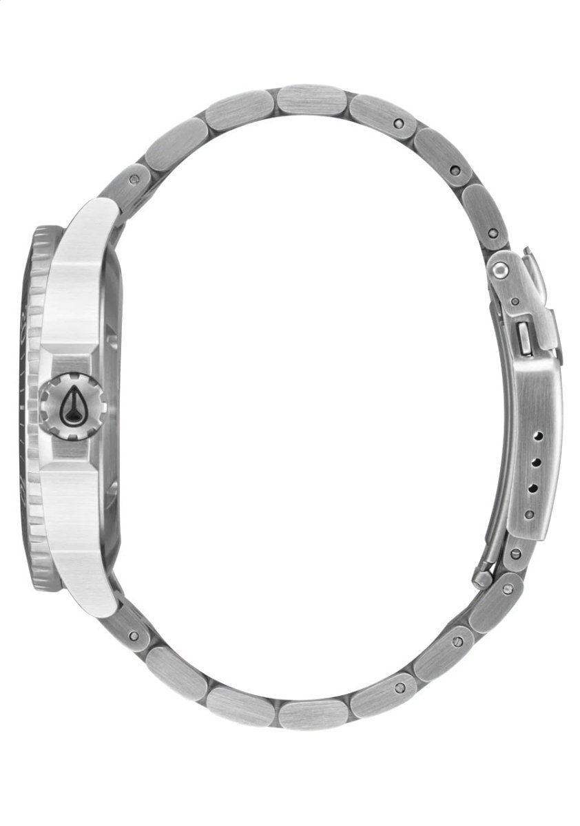 Nixon Stinger 44 Solar Silver/Black Watch - A1402-5233-00