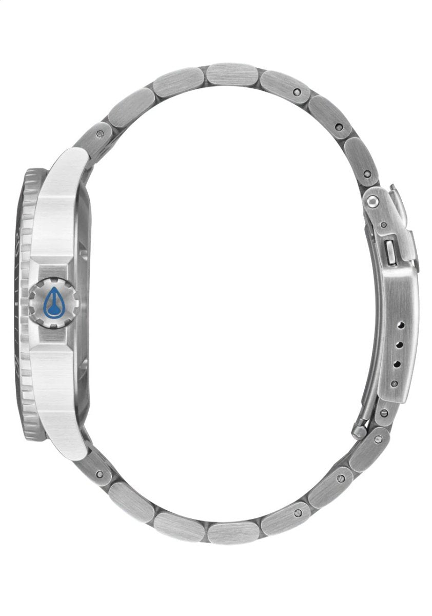 Nixon Stinger 44 Solar Silver/Blue Watch - A1402-5236-00