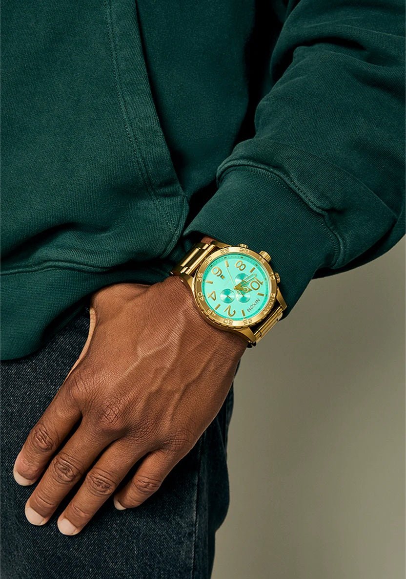 Nixon Men's All Gold 51-30 Chrono Watch - A1389-5345-00