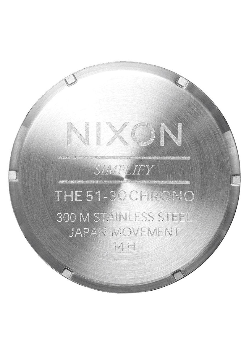 Nixon Men's 51-30 Chrono Silver/Midnight Watch - A1389-5210-00