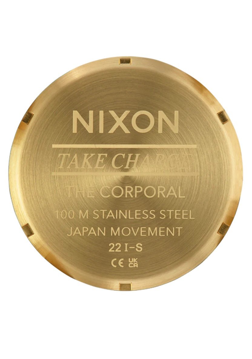 Nixon Gold/Turquoise Corporal Stainless Steel Watch - A346-5345-00