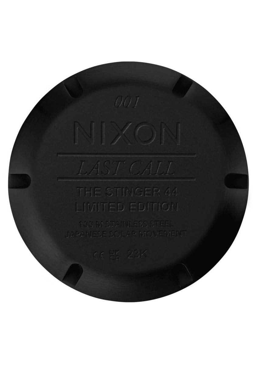 Nixon Stinger 44 Solar All Black Watch - A1402-1256-00
