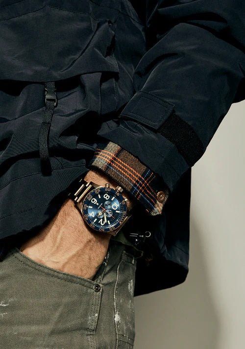 Nixon Men's 51-30 Chrono Desert Gold / Arles Blue Watch - A1389-5301-00