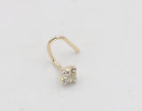 9ct Gold Genuine Diamond Nose Stud 0.04ct