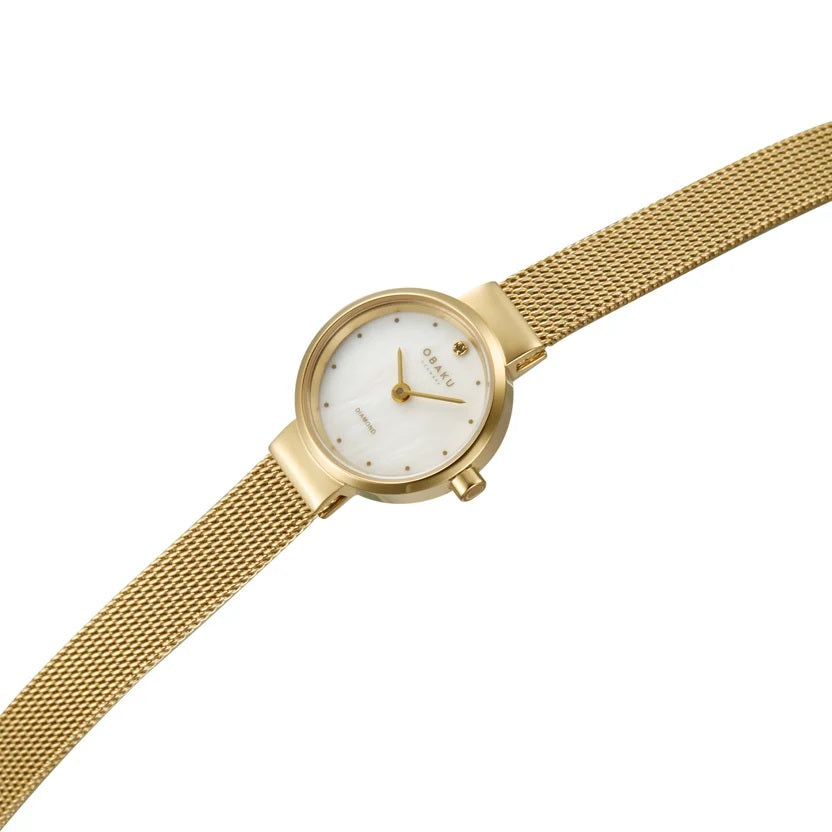 Obaku Ladies Blink Gold V313LXGWMG