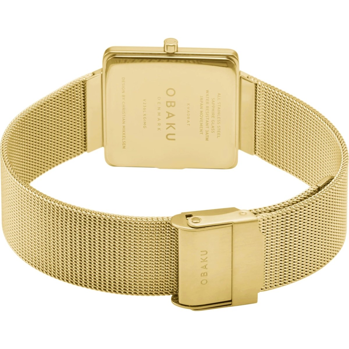 Obaku Ladies Kvadrat - Gold V236LXGIMG