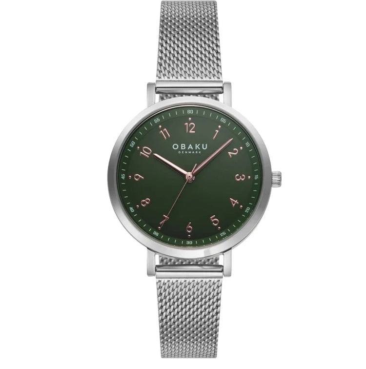 OBAKU Dugfrisk Mesh EMERALD DIAL V325LXCEMC