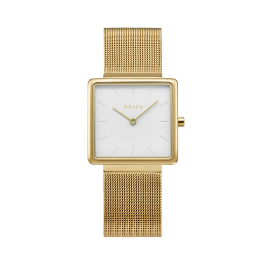 Obaku Ladies Kvadrat - Gold V236LXGIMG