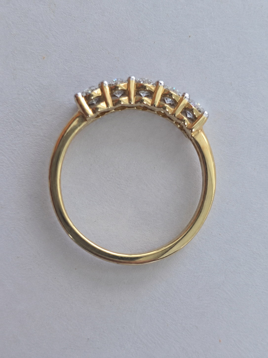 14ct Yellow Gold Lab Grown Oval Diamond 1ct TDW Ring