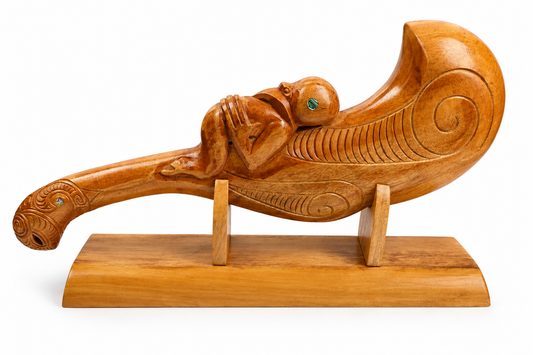Wooden Patu With Stand