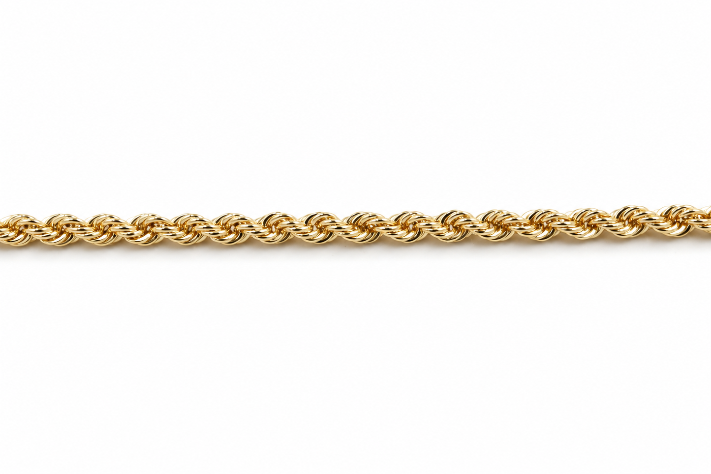 9ct Gold Italian Rope Bracelet 19cm 80HVC91/4 19cm