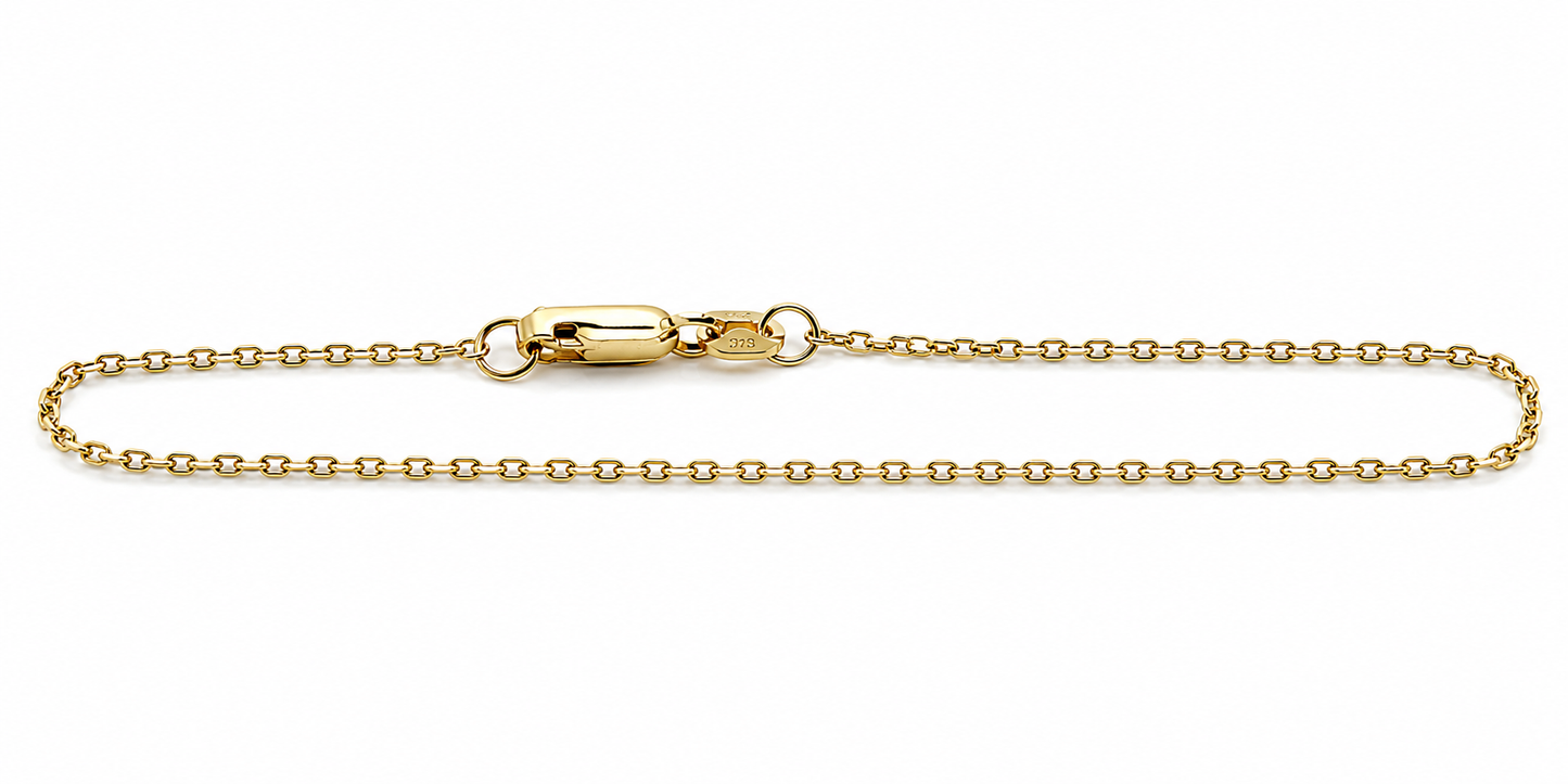 9ct Gold Oval Belcher Bracelet