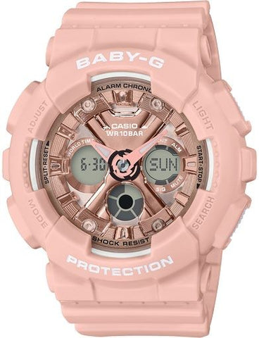 Casio | Baby-G Women's Masculine Pink Digit-Analog (BA-130 Series) Watch - BA-130-4A