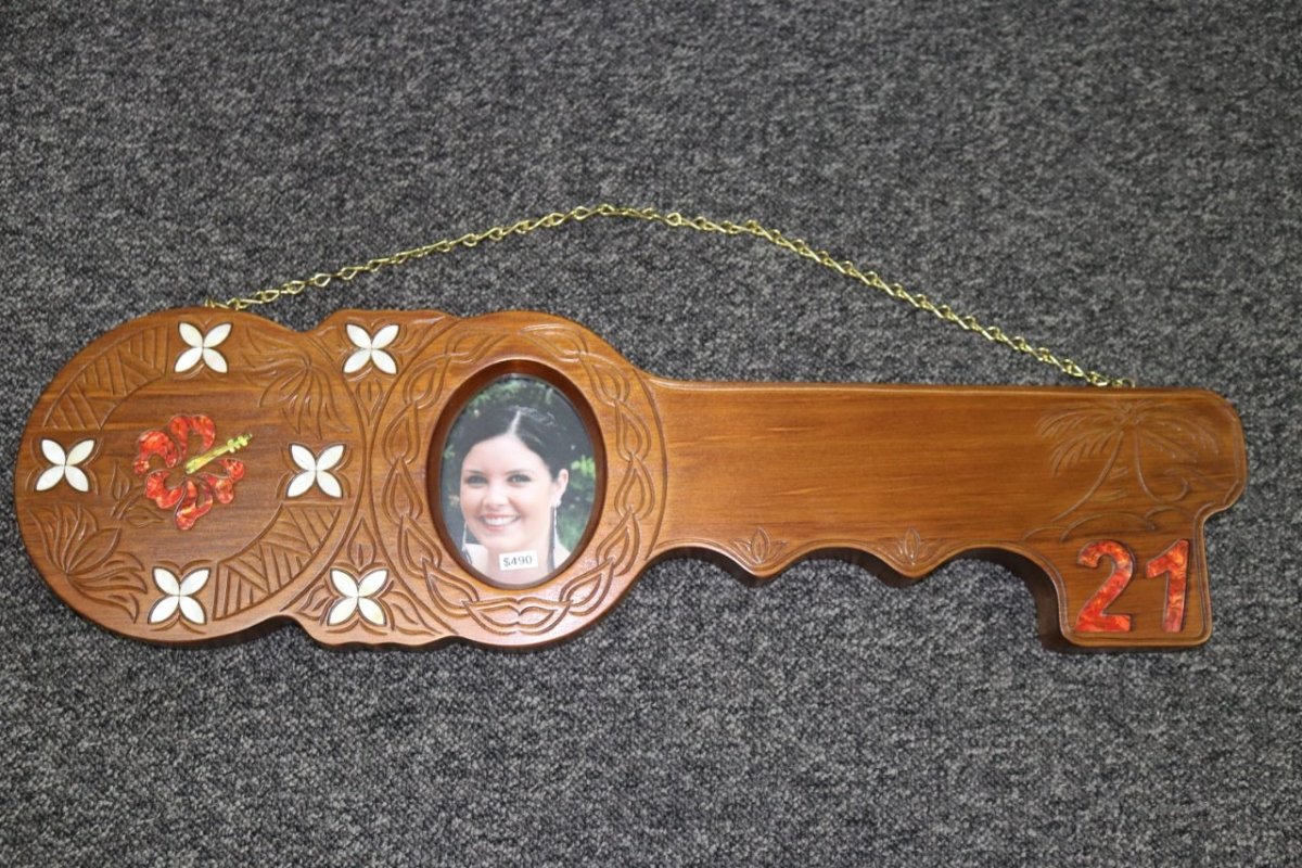 Wooden 21st key