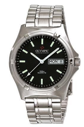 Olympic Gents Black dial Index Workwatch 28565S