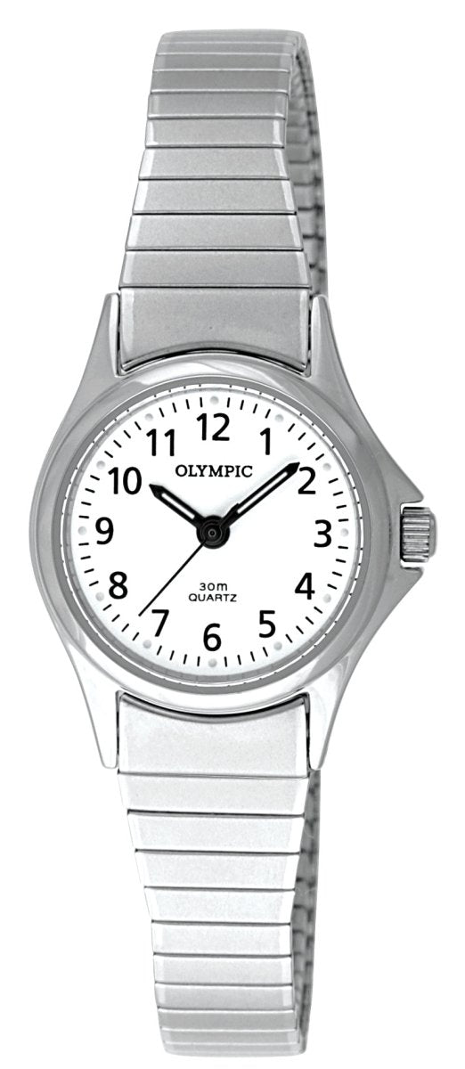 Olympic Ladies Silver Expanding Band Watch - 78012