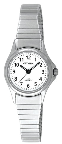 Olympic Ladies Silver Expanding Band Watch - 78012