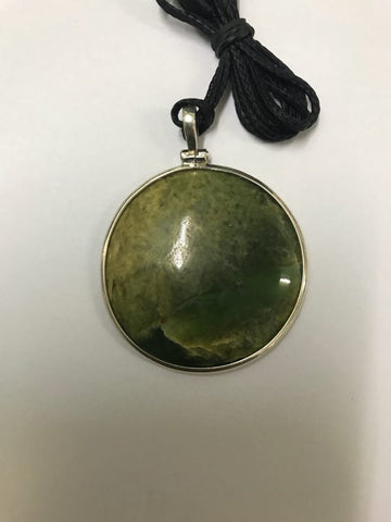 New Zealand handmade Greenstone pendent by Lindsay Mackenzie