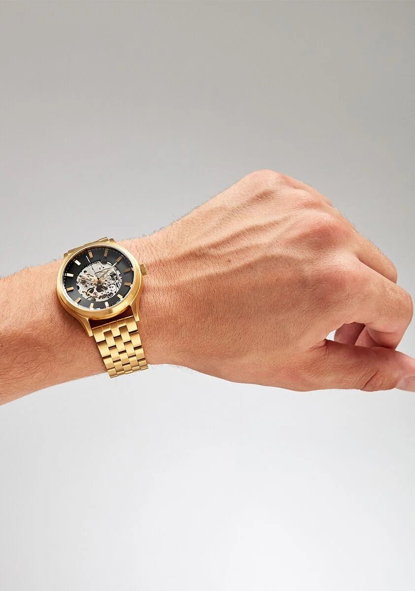 Nixon Mens Spectra Black/Gold Watch - A1323-010-00