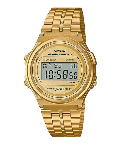 Casio Gold Tone Vintage Watch - A171WEG-9A