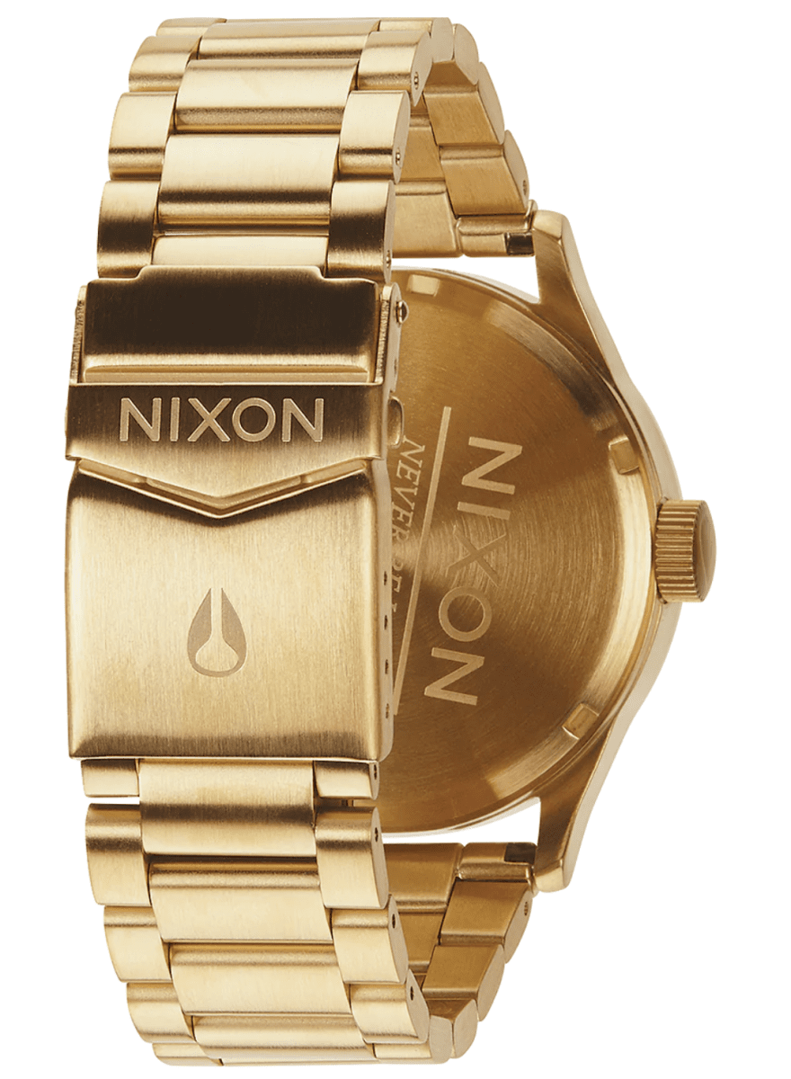 Nixon Mens Sentry SS Gold/Blue Sunray Watch - A356-3334-00