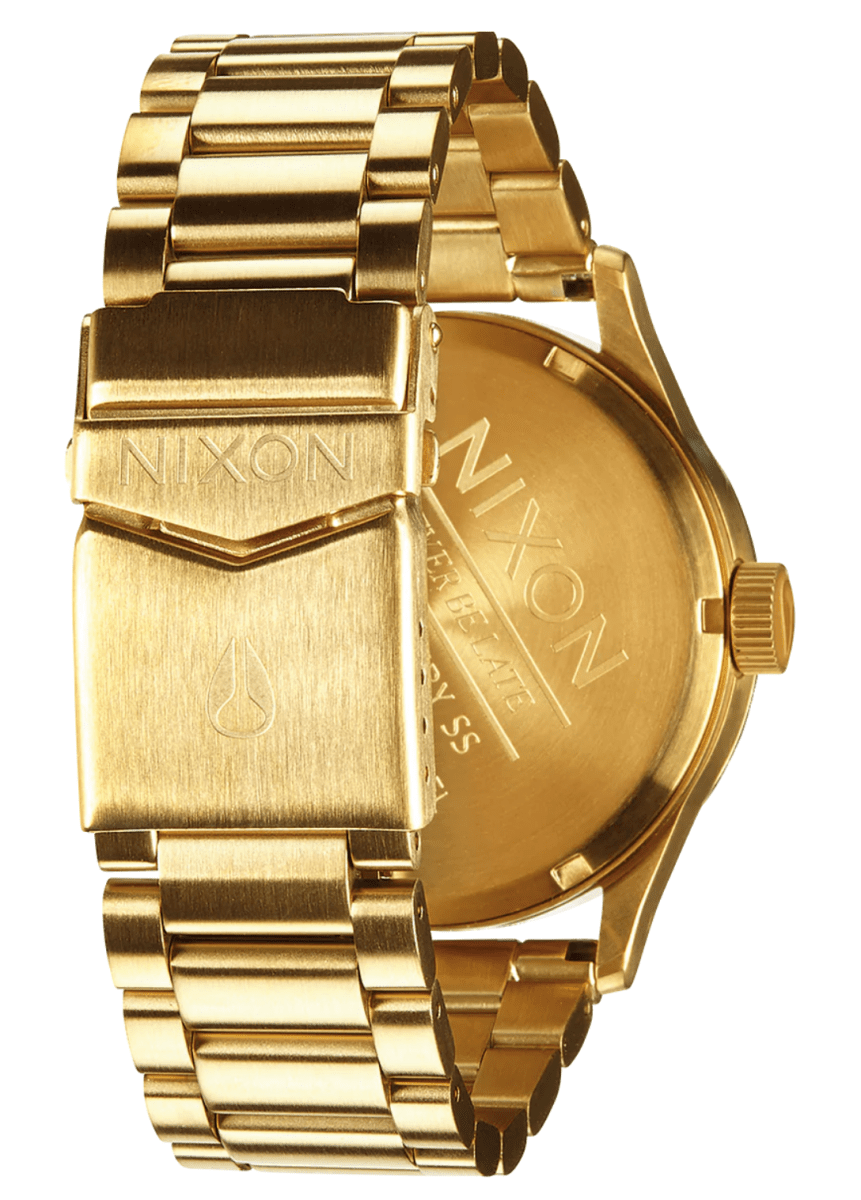 Nixon Mens Gold Sentry SS Watch - A356-502-00