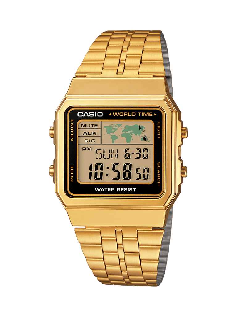 Casio Vintage Gold Watch A500WGA-1 - Main Image