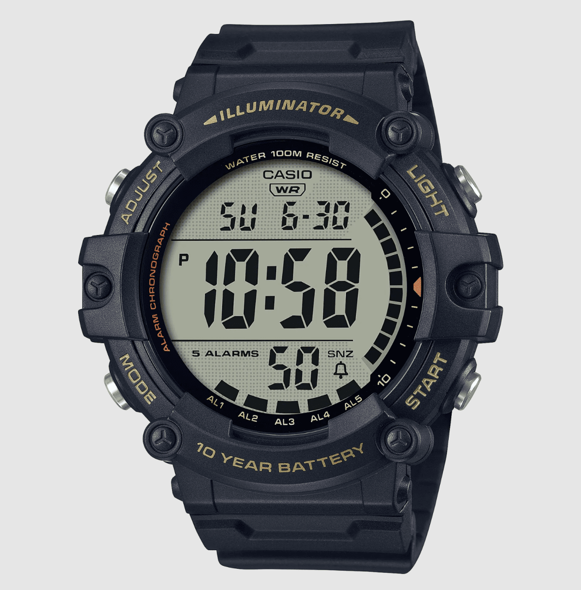 Casio Mens Digital Xtra Long Strap Watch-AE-1500WHX