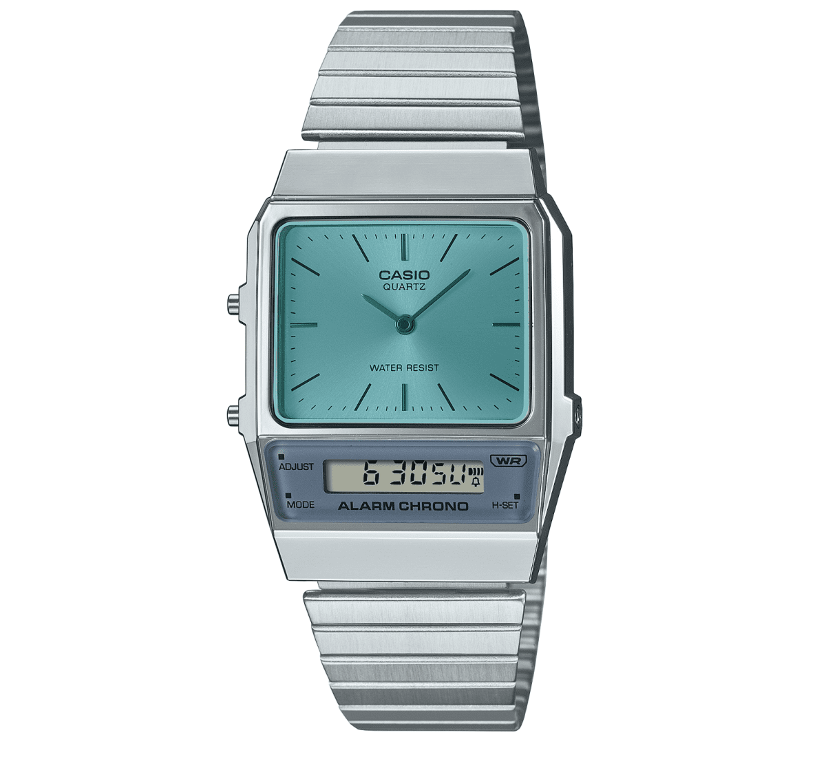 Casio Vintage Cyan Dial Watch - AQ-800EC-2A