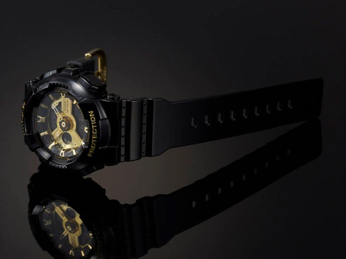 Baby-G Women's Casio Black with Black/Gold Dial Watch - BA-110-1A