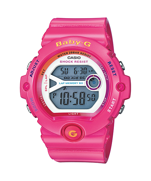 Baby-G Women's Digital Pink Running Series Watch - BG-6903-4BDR