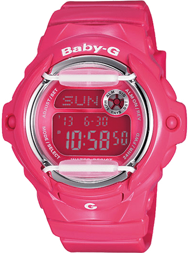 Baby-G Women's Pink Resin Band With Digital - BG169R-4B