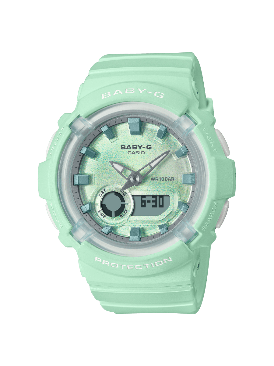 Baby-G | Casio Ladies Coastal Green Analog-Digit - BGA-280-3A
