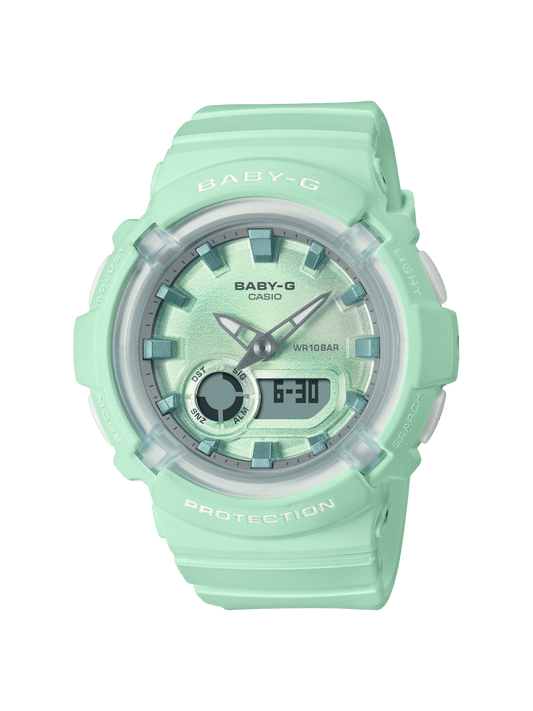 Baby-G | Casio Ladies Coastal Green Analog-Digit - BGA-280-3A
