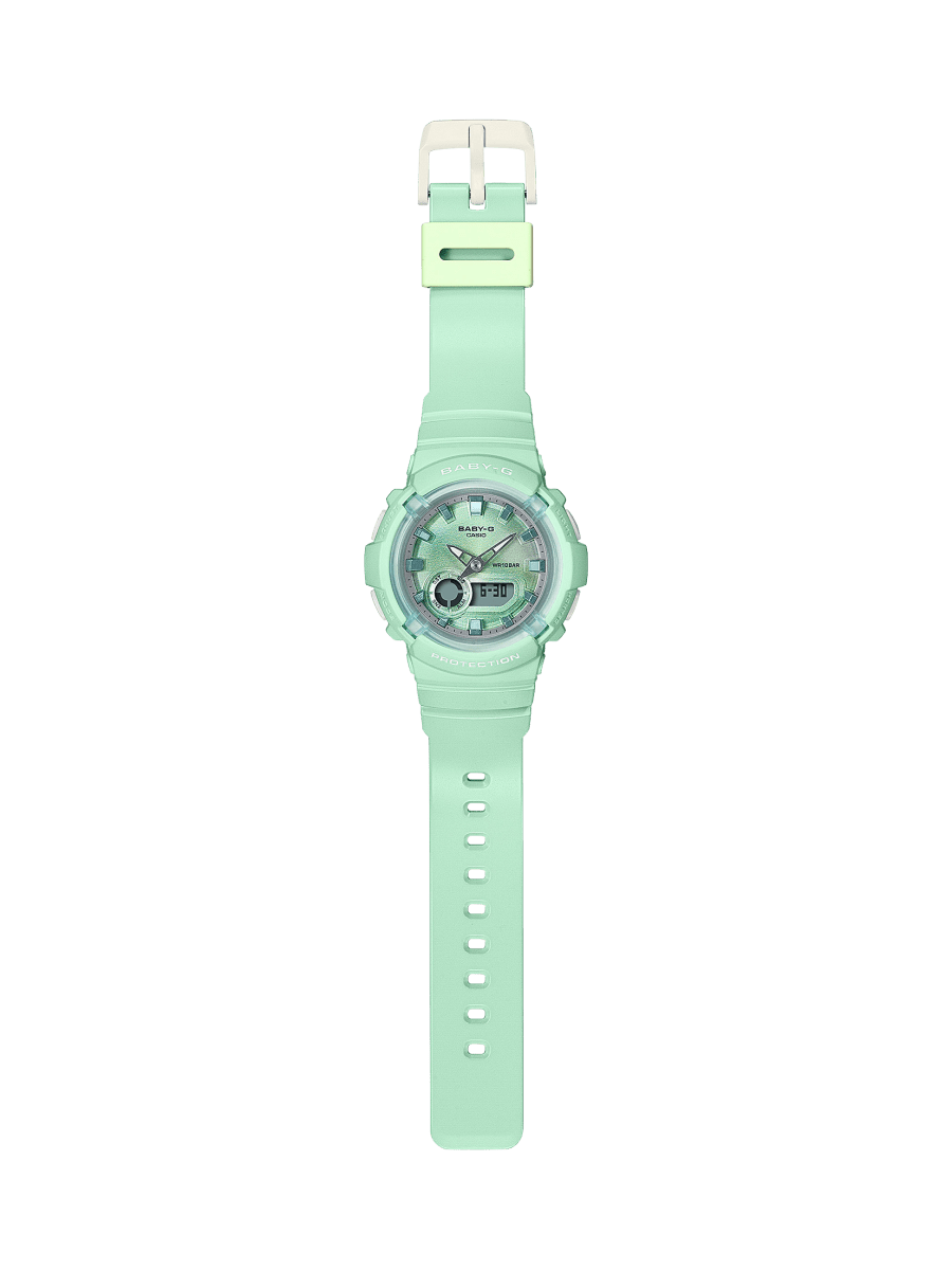 Baby-G | Casio Ladies Coastal Green Analog-Digit - BGA-280-3A