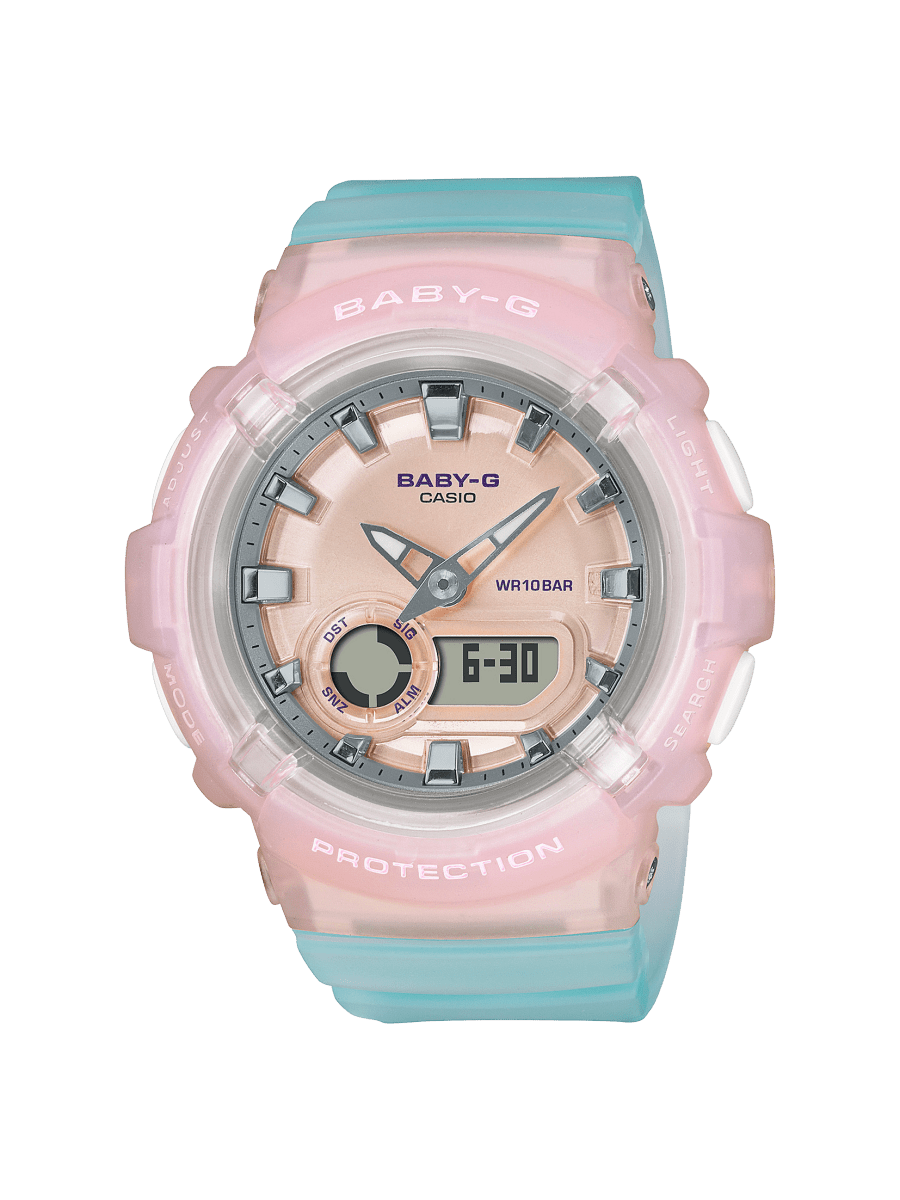 Baby-G | Casio Coastal Pink/Blue Analog-Digit BGA-280-4A3  SALE