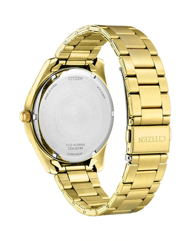 Citizen Mens Sleek Gold Tone Quartz Watch Watch BI1039 59L