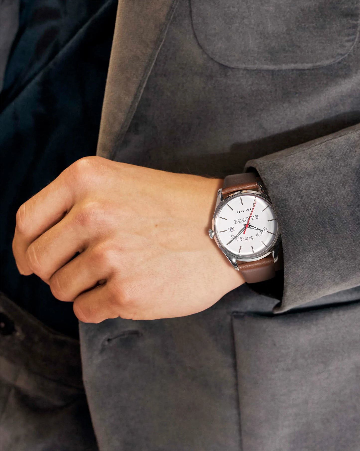 Ted Baker Brown/White Logo Watch - BKPLTF206