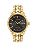 Citizen Men's Gold-Tone With Black Dial Eco-Drive Watch - BM7252-51E