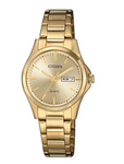 Citizen Ladies Sumptuous Gold Tone Quartz Watch - EQ0593-85P