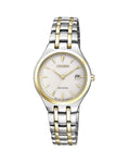 Citizen Ladies Gold-Silver Tone Eco-Drive Watch - EW2484-82B