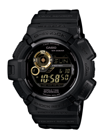 G Shock Black/Gold Mudman Digital Watch - G-9300GB-1